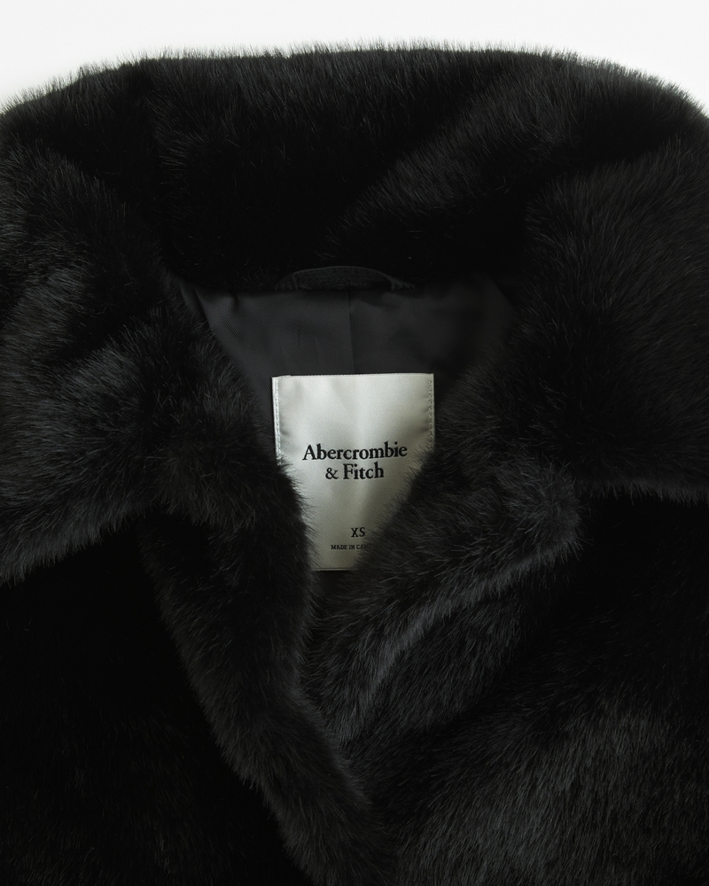 Abercrombie Faux Fur Coat Women's Faux Fur Coat Women's
