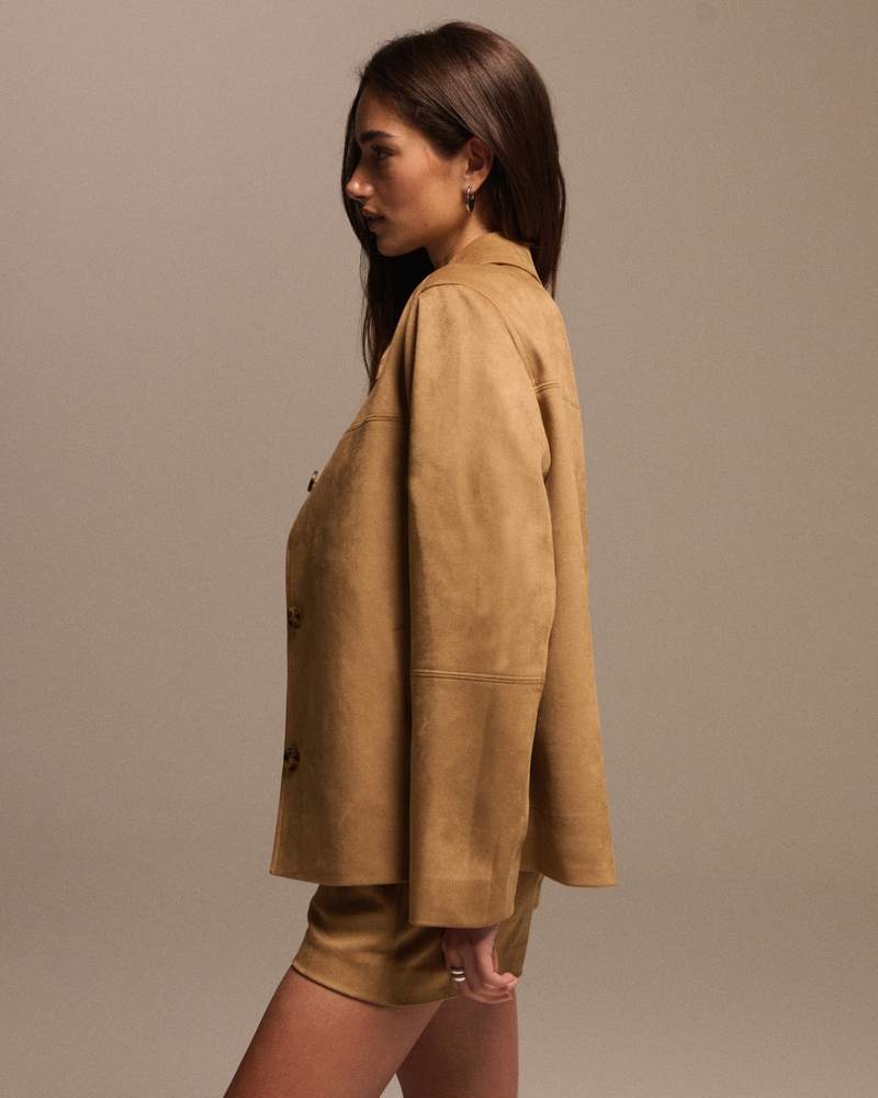 Faux Suede Jacket