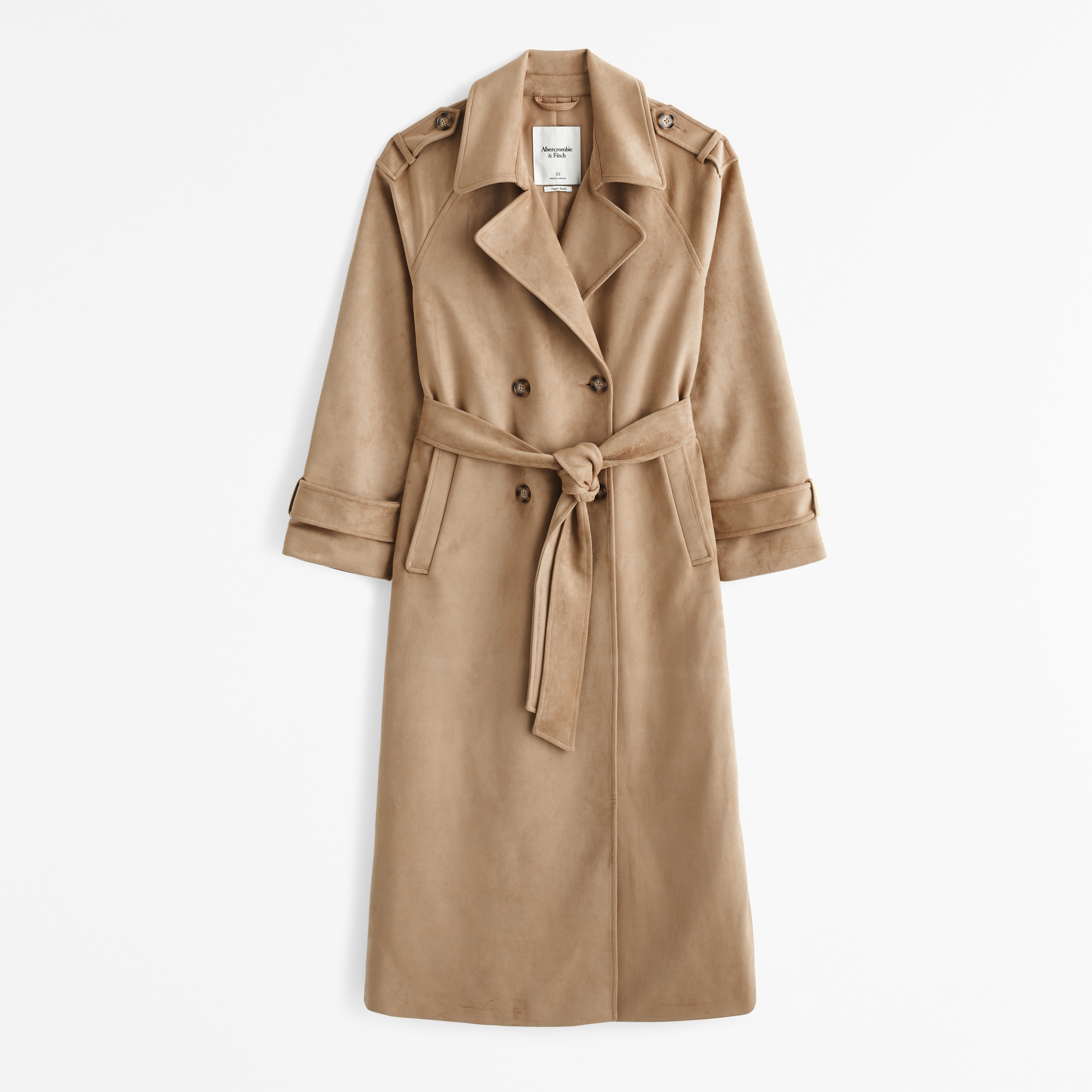 Women s Faux Suede Trench Coat Women s Coats Jackets Abercrombie