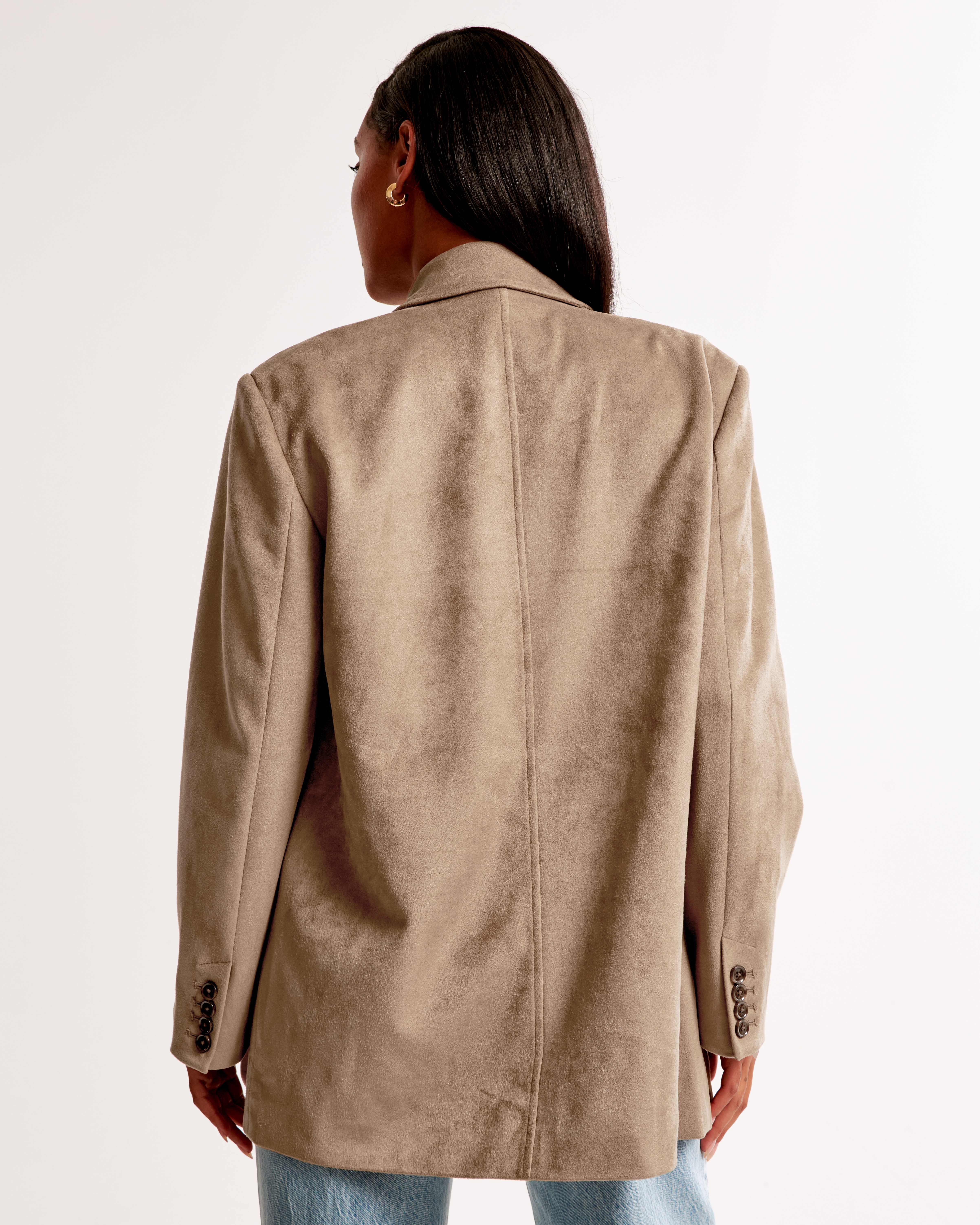 Women's Vol. 28 Vegan Suede Double-Breasted Blazer | Women's