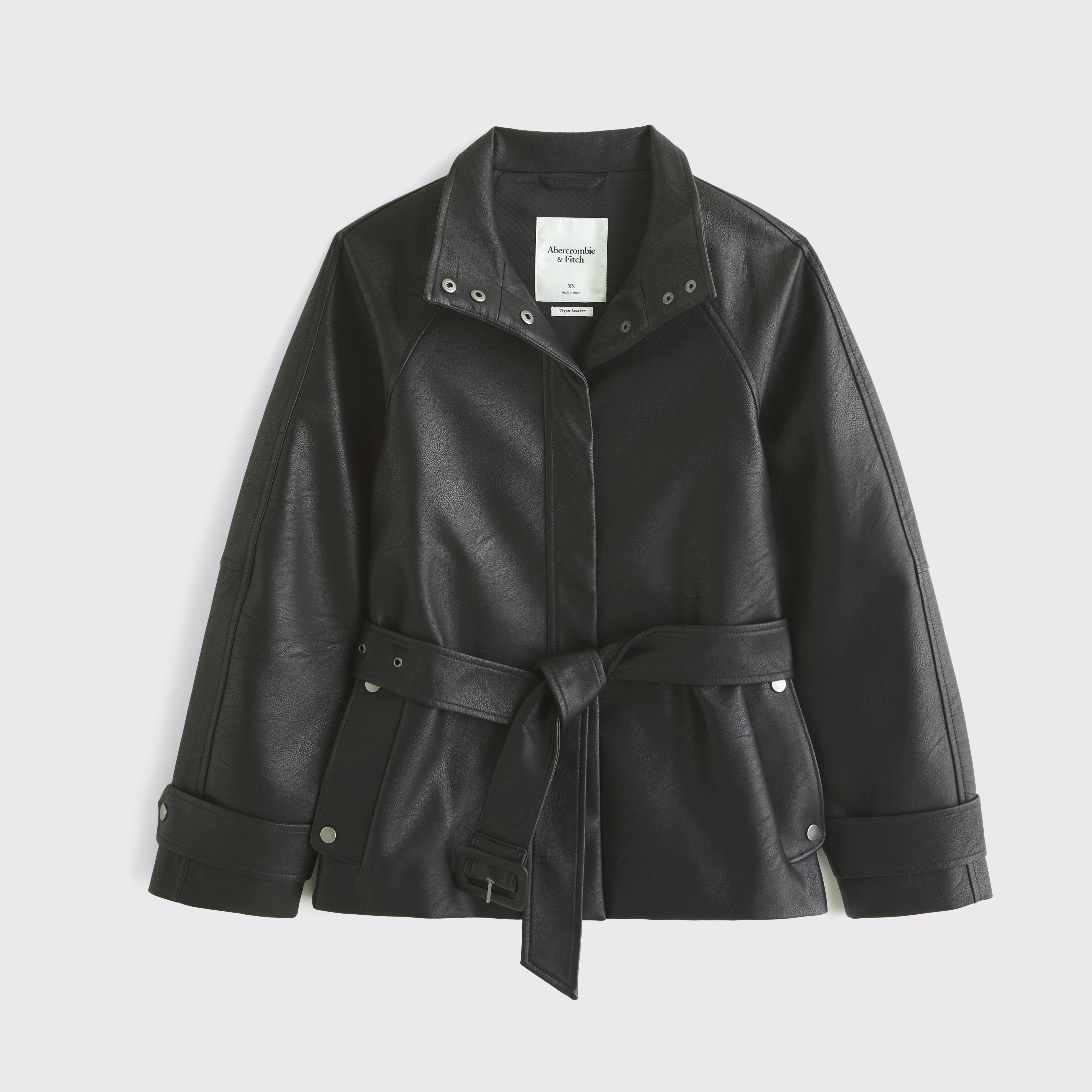 Abercrombie & Fitch フード付きレザージャケット S Vintage Abercrombie & Fitch Bomber Leather Jacket Size Large