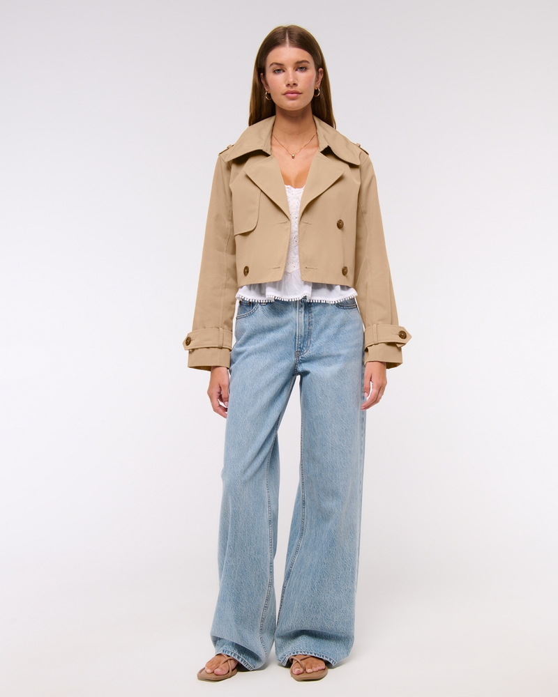 Cropped Trench Coat