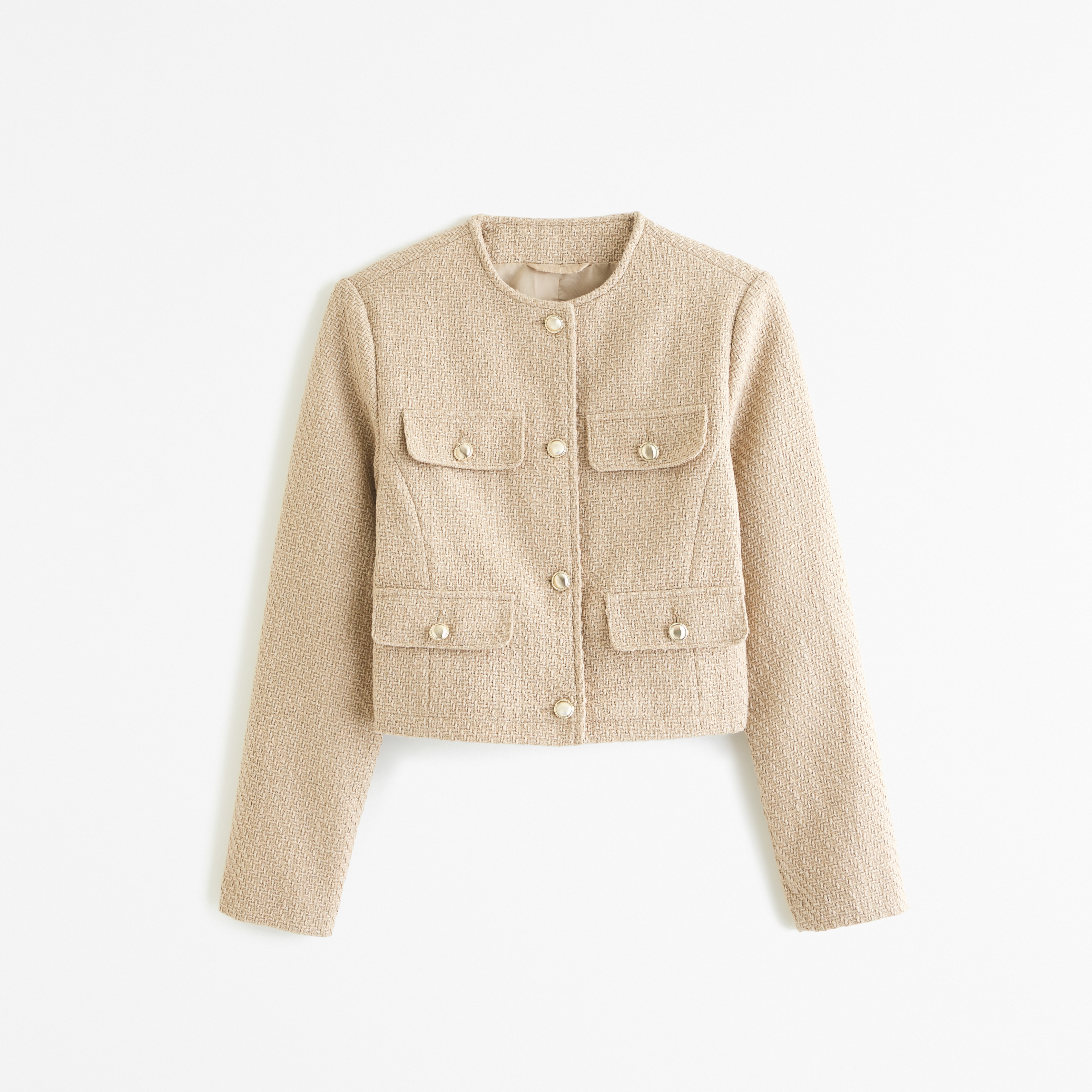 Cream tweed outlet jacket