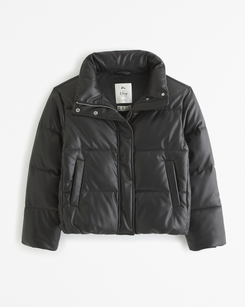 Women s Vegan Leather Classic Puffer Women s Sale Abercrombie