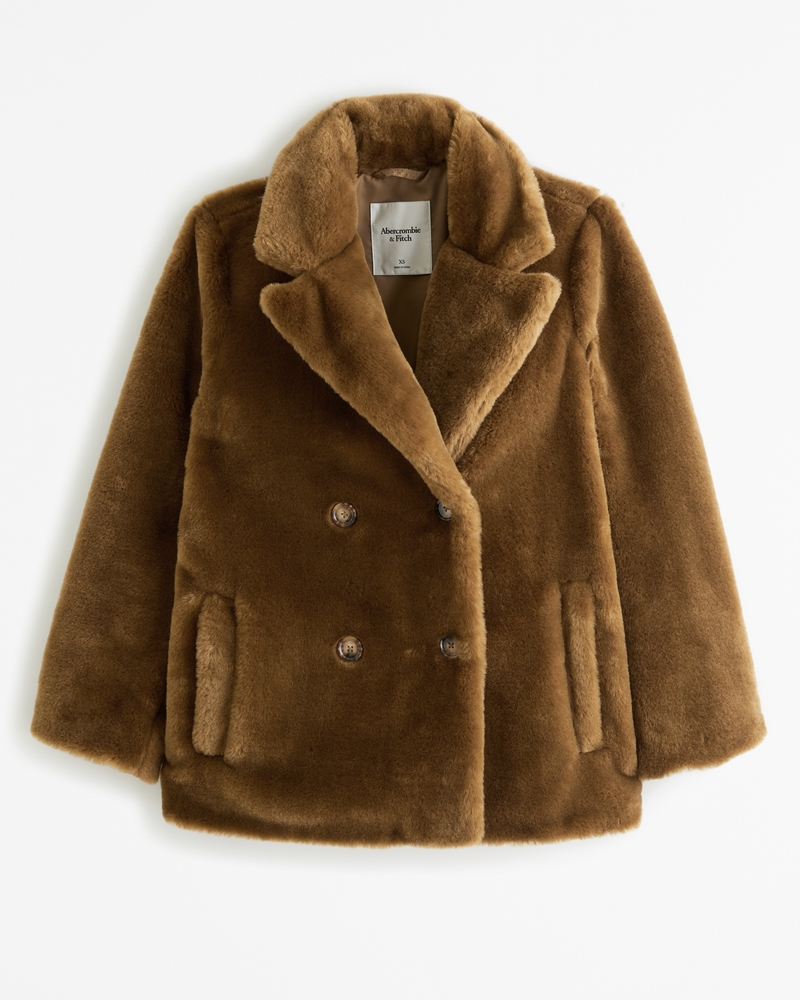 Abercrombie faux shearling coat best sale