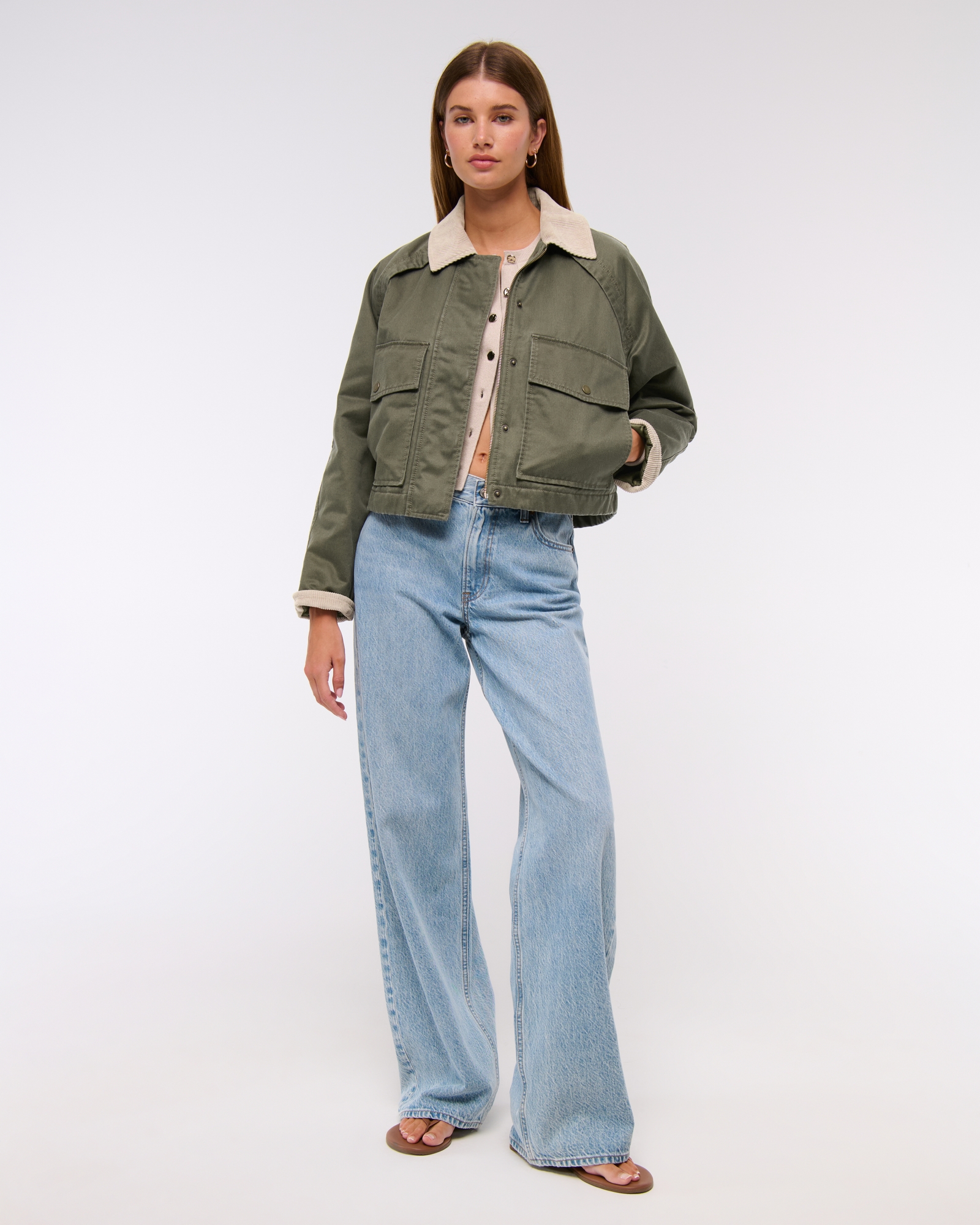 Short Waxed Chore Jacket