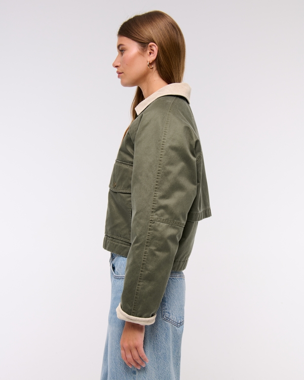 Short Waxed Chore Jacket