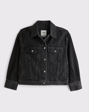 【限定販売】 Distressed Oversized Women's Denim Women's | Jacket Trucker ジャケット・アウター