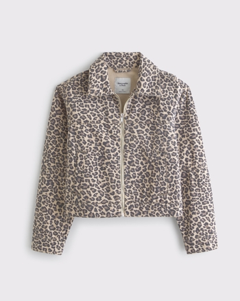 ジャケット・アウター unknown leopard fur zip jacket y2k gal Y2K Rave Faux Fur Leopard Print Jacket Coat – ROCK 'N DOLL