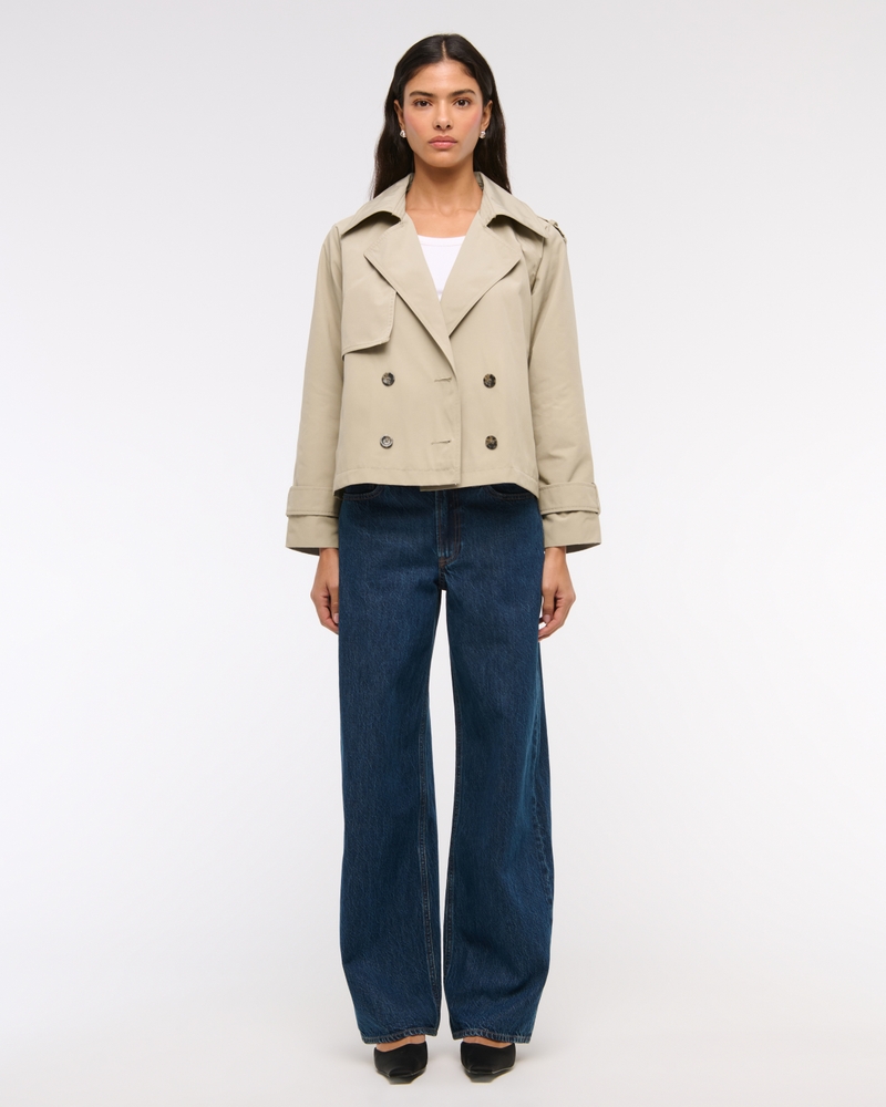 Relaxed Short Trench Coat