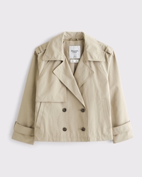 Relaxed Short Trench Coat