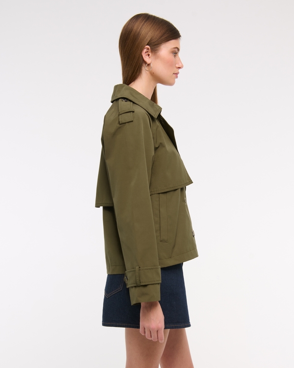 Relaxed Short Trench Coat