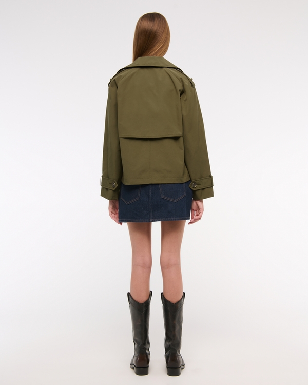 Relaxed Short Trench Coat