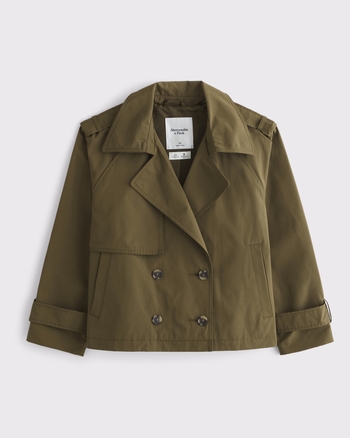 Relaxed Short Trench Coat from Abercrombie & Fitch - $59.97