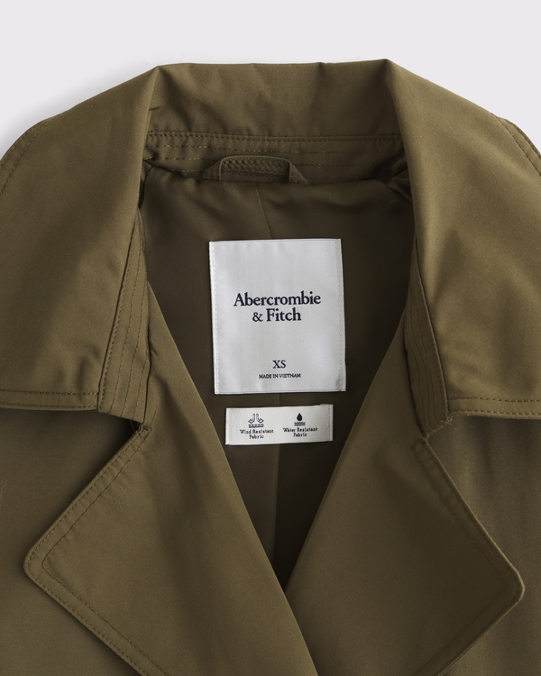 Women's Relaxed Short Trench Coat | Women's Coats & Jackets