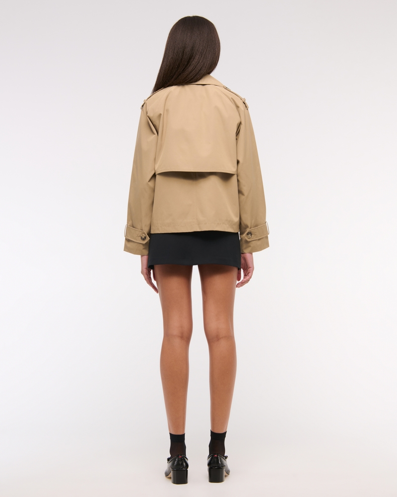 Relaxed Short Trench Coat