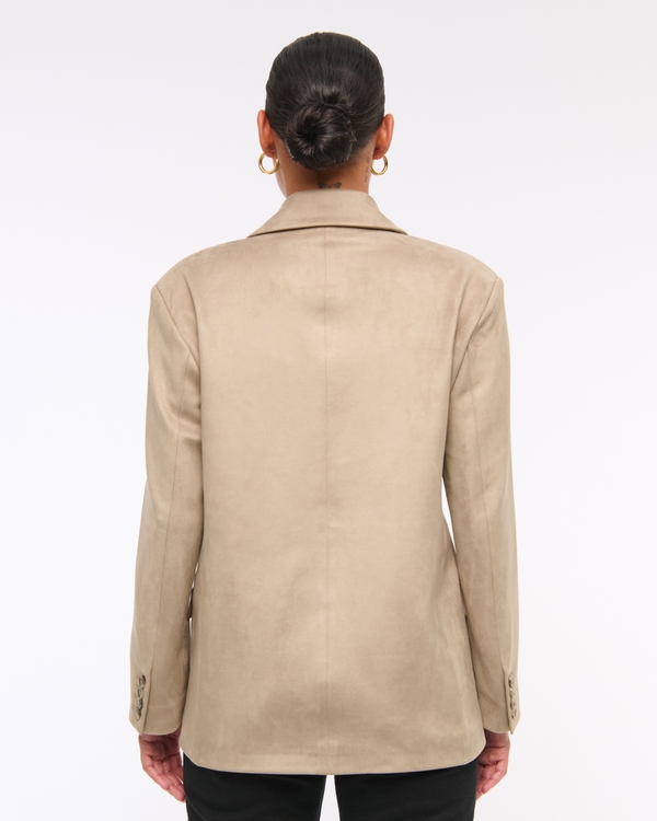 Vegan Suede Slouchy Blazer