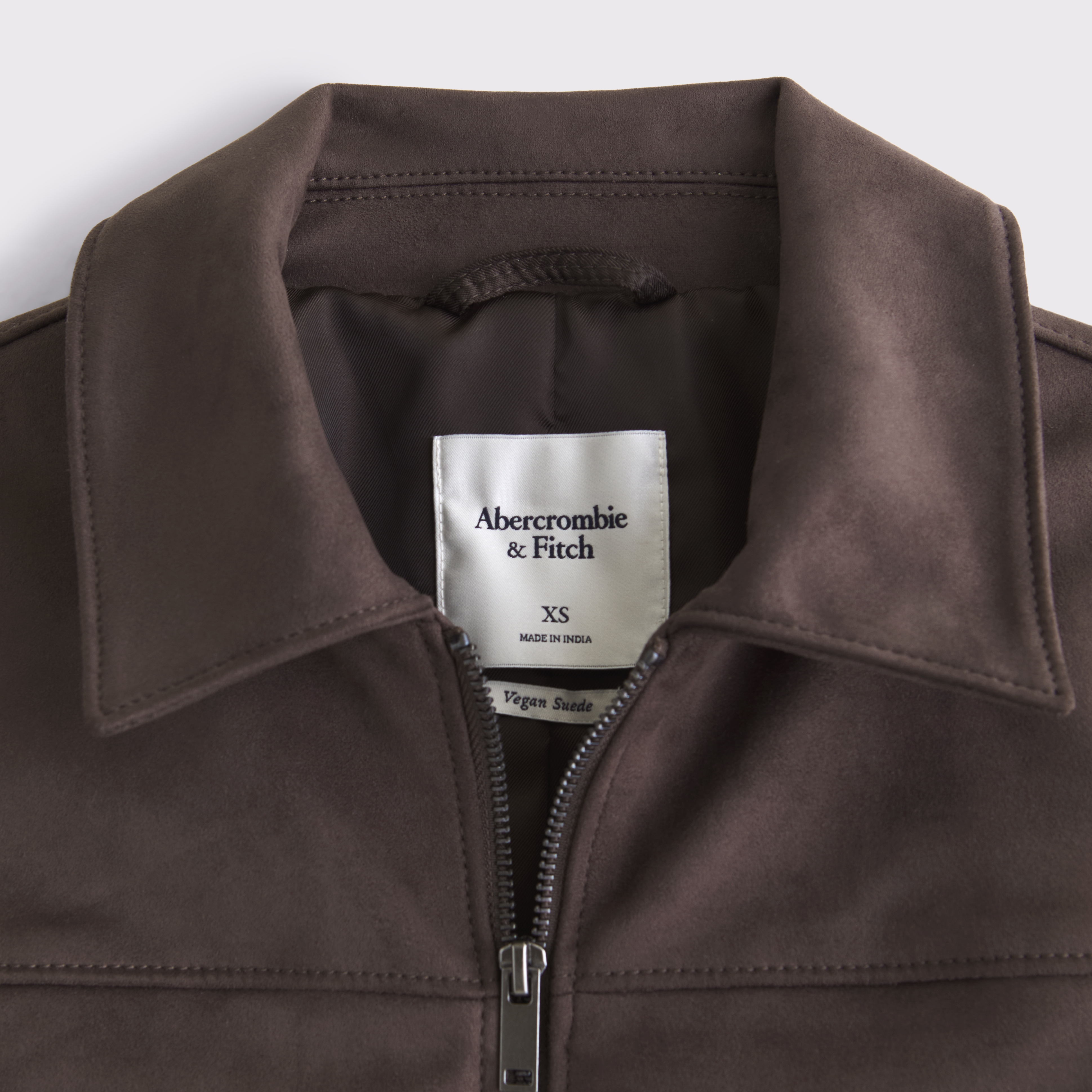 Women's Slim Zip Vegan Suede Jacket | Women's Coats