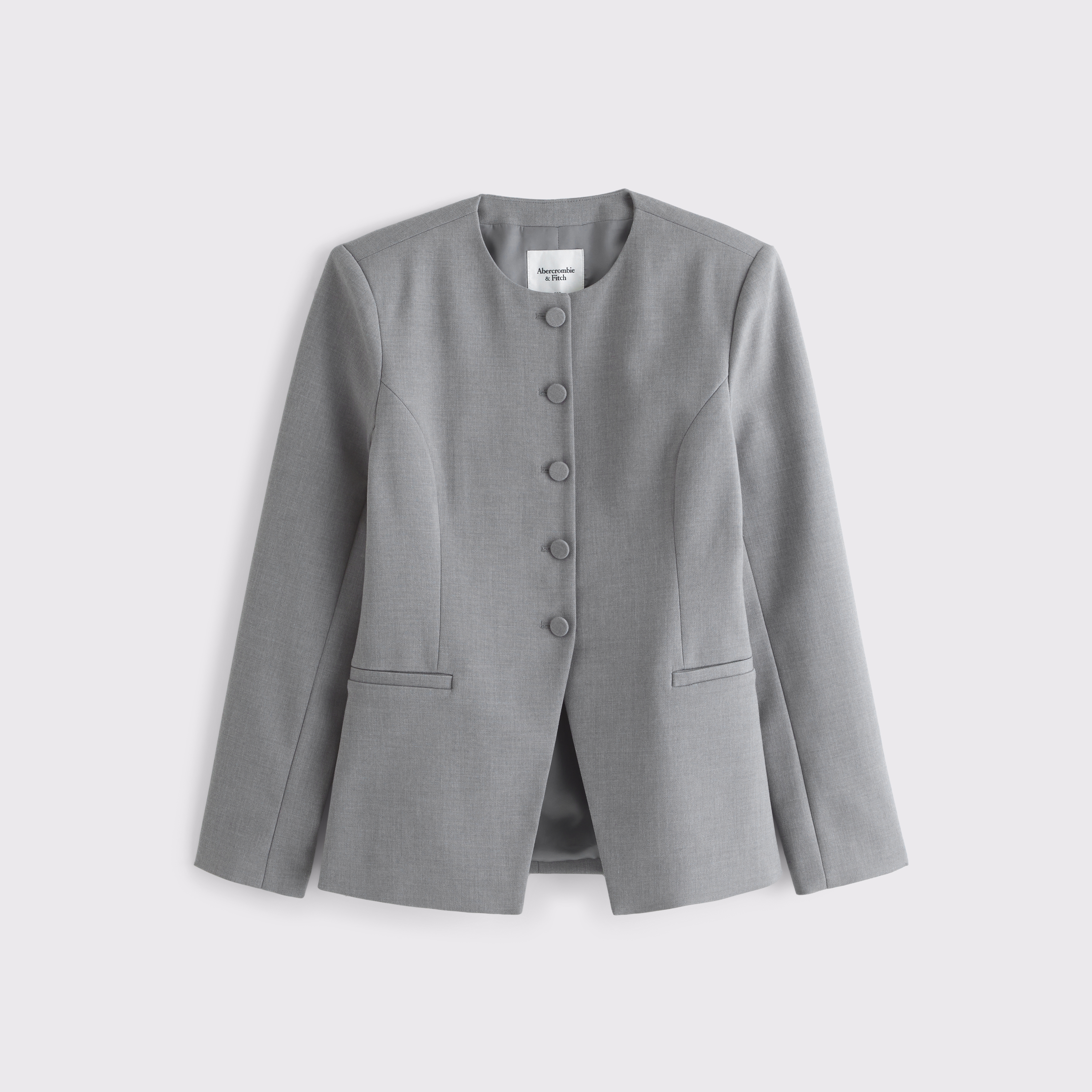Women's Collarless Suiting Blazer | Women's Coats & Jackets