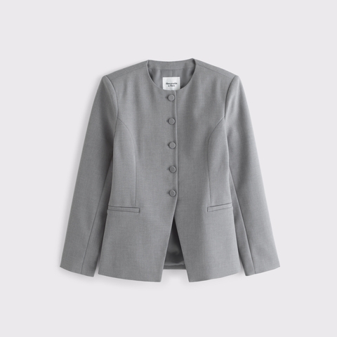 Женские пиджаки Abercrombie & Fitch Collarless Suiting Blazer