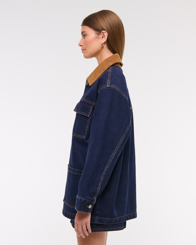 Denim Utility Shirt Jacket
