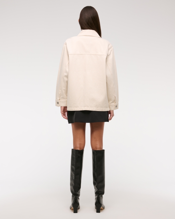 Denim Utility Shirt Jacket