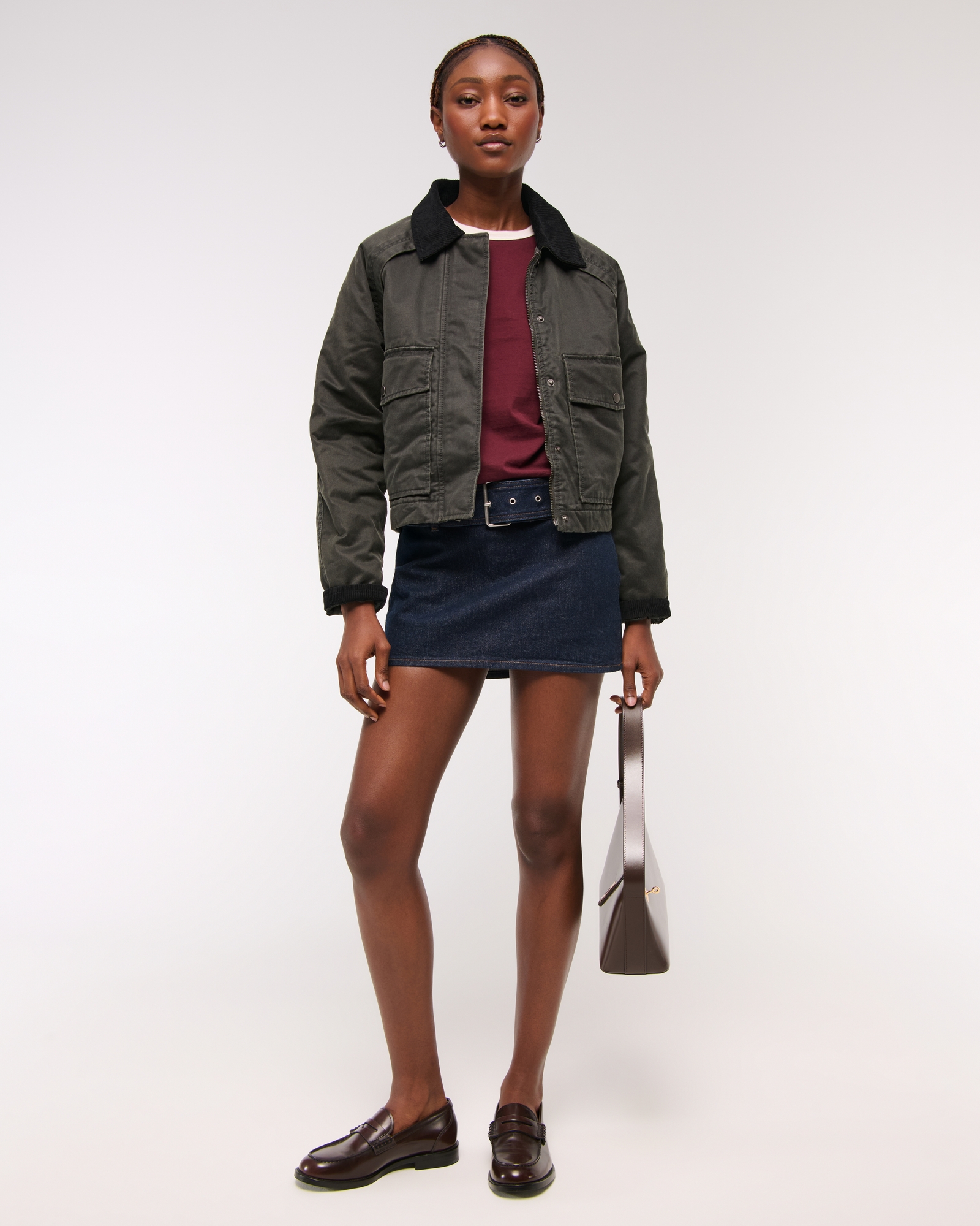 Short Waxed Chore Jacket