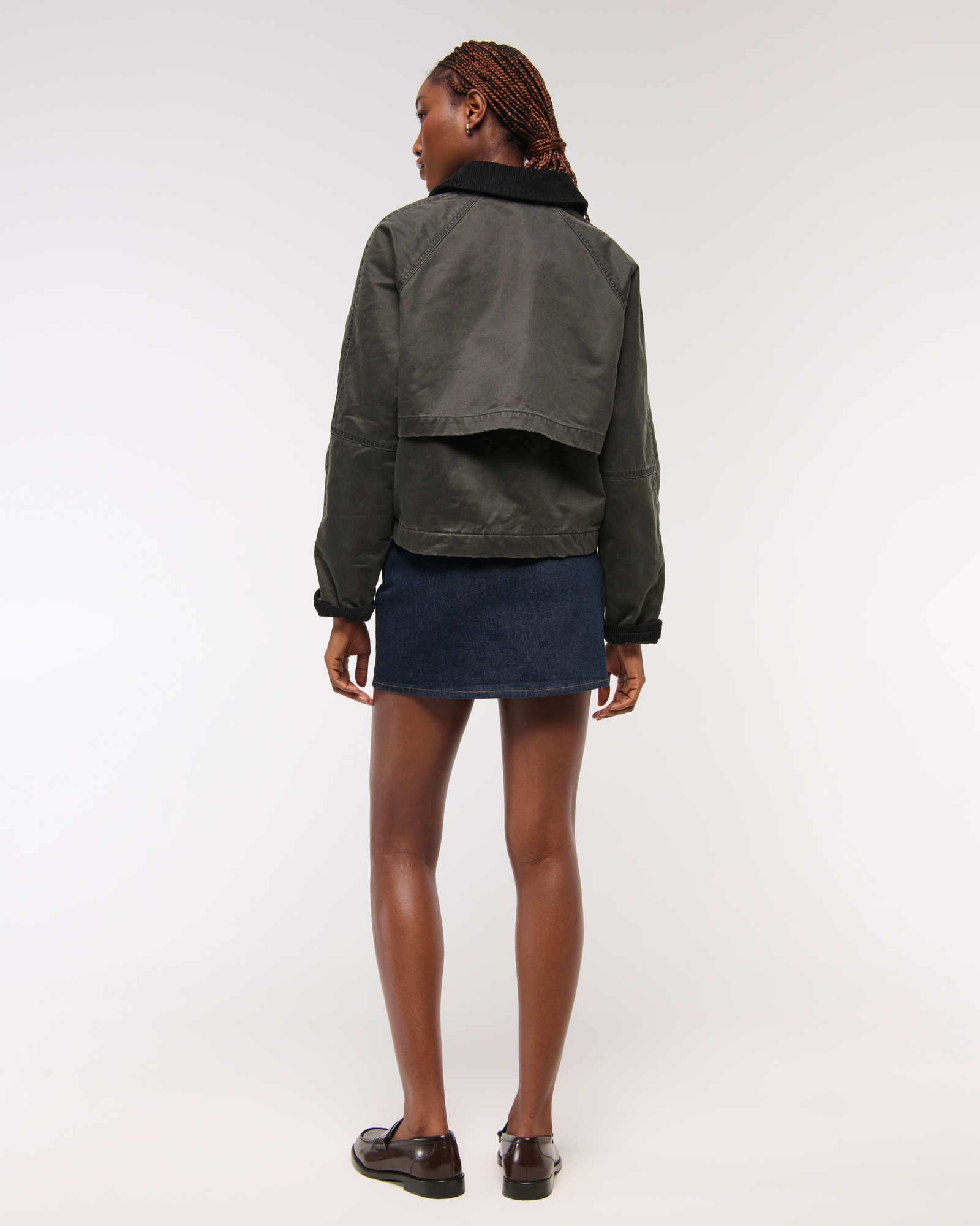 Short Waxed Chore Jacket