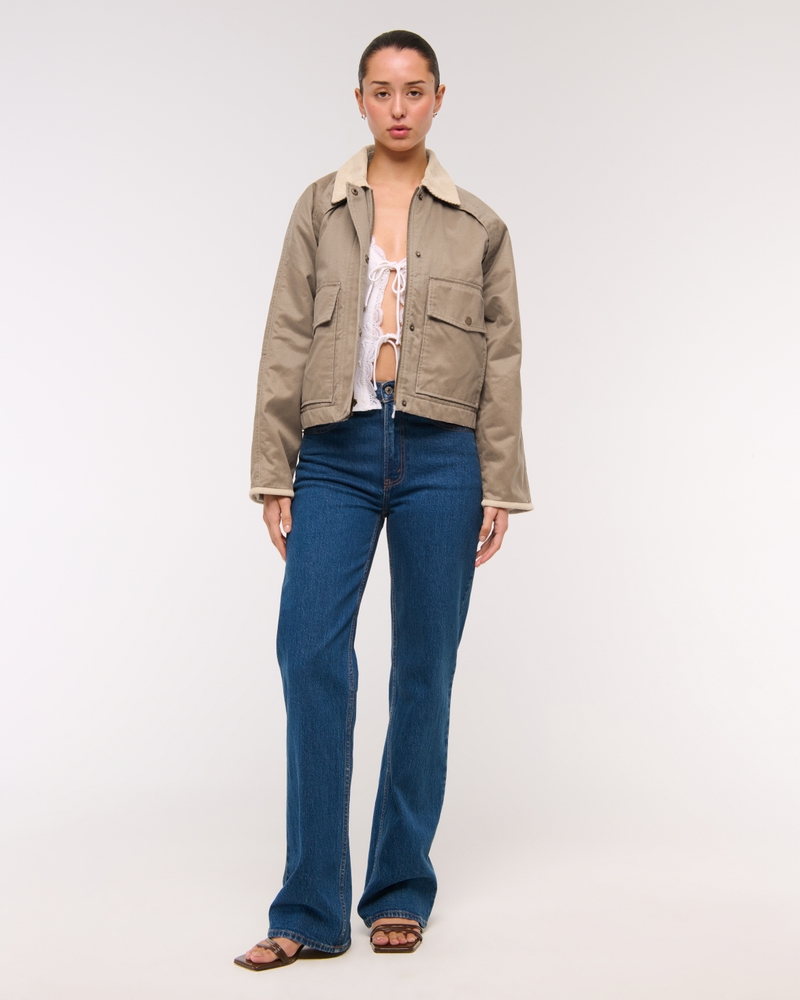 Short Waxed Chore Jacket
