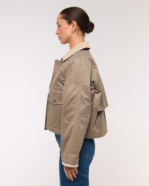 Women's Short Waxed Chore Jacket | Women's Coats & Jackets