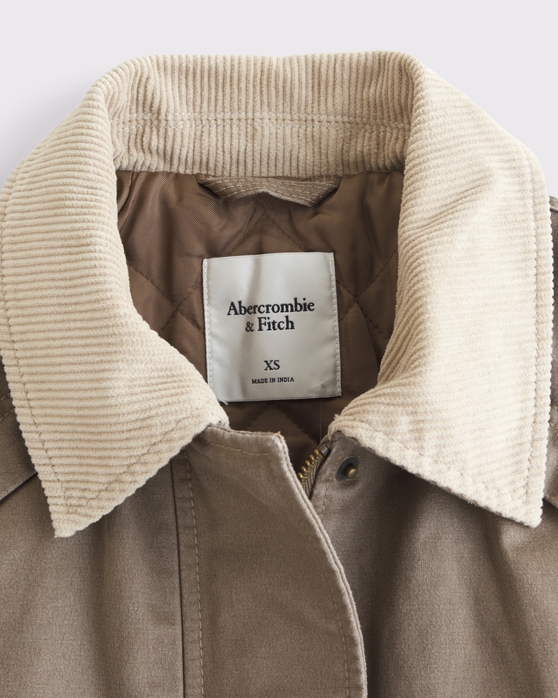 Short Waxed Chore Jacket