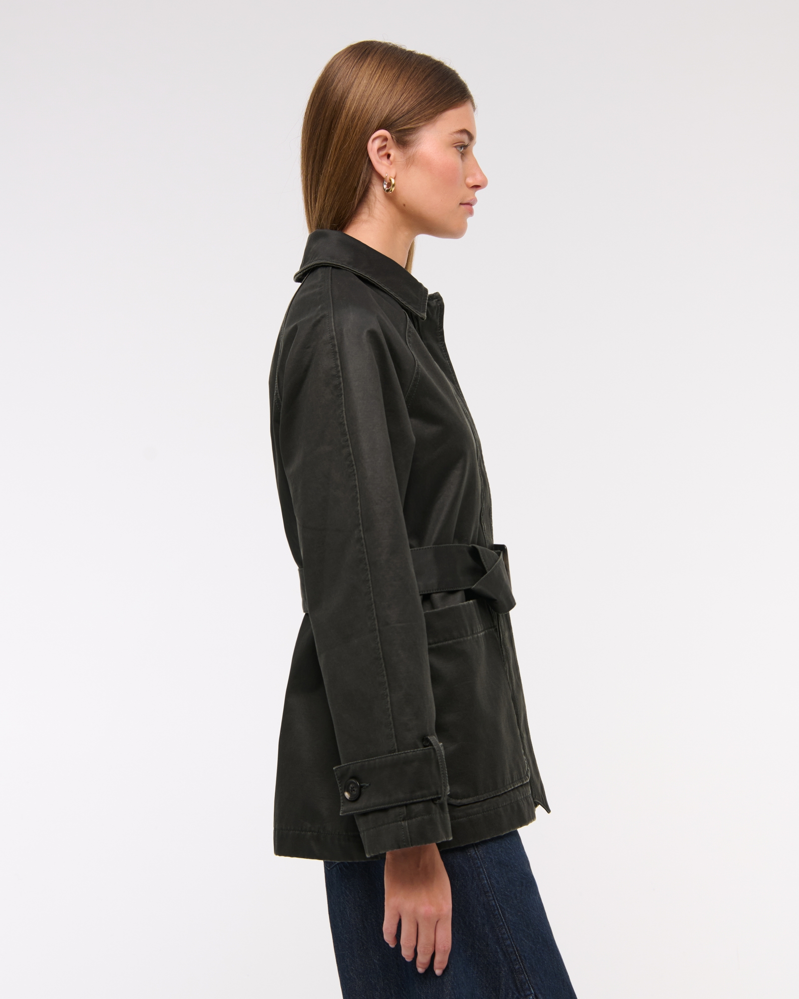 Waxed Belted Utility Jacket