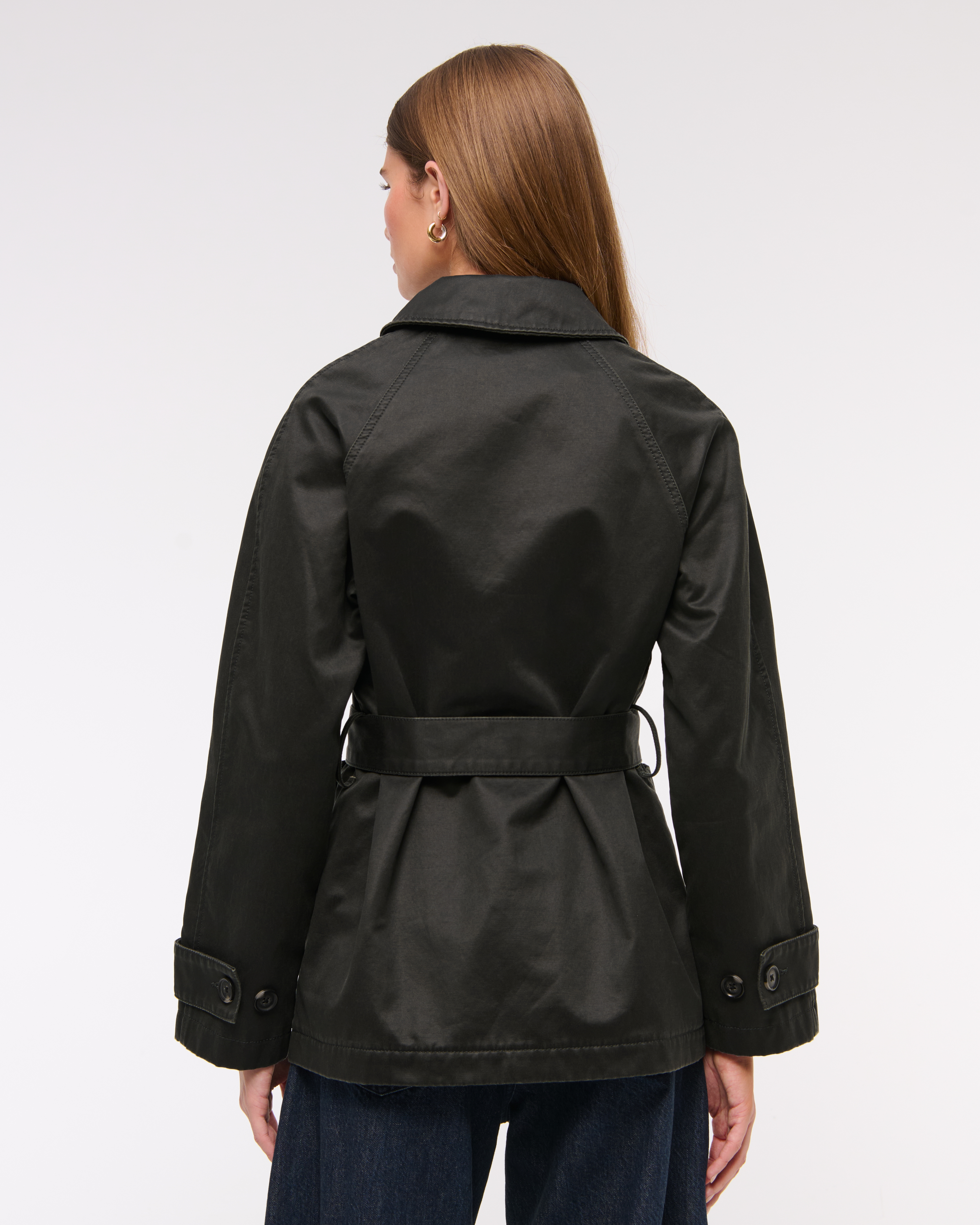 Women's Waxed Belted Utility Jacket | Women's Coats