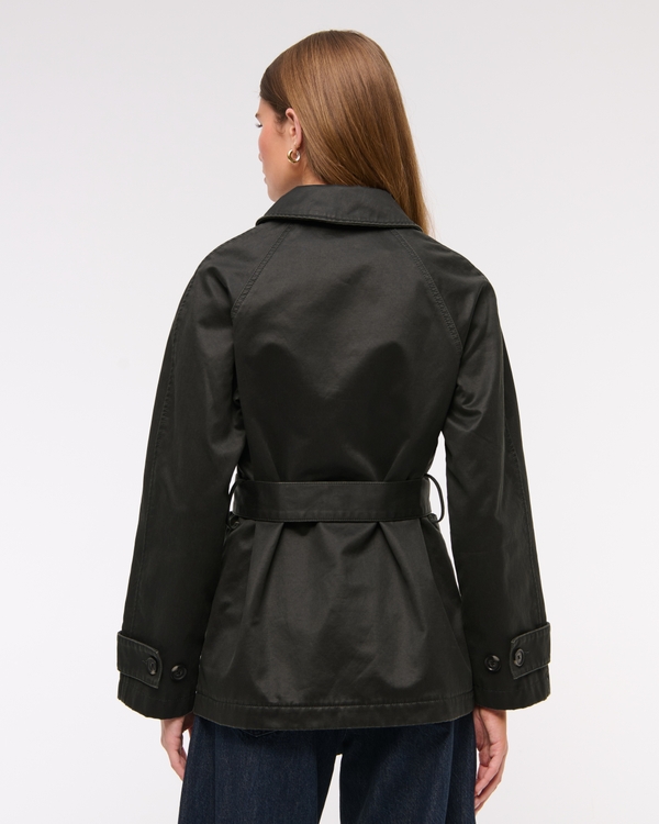 Women's Waxed Belted Utility Jacket | Women's Clearance