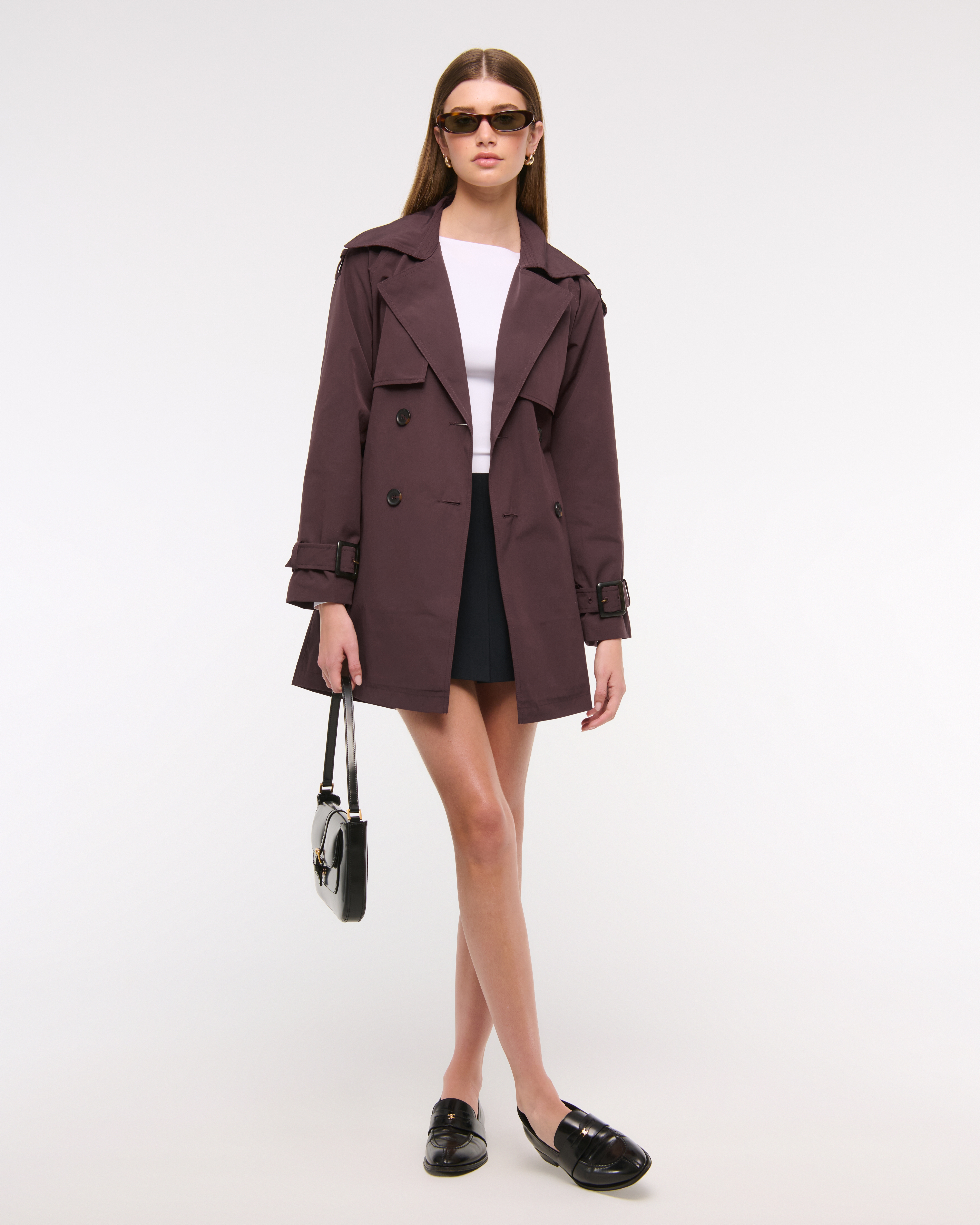 【美品】UN3D. TUCK SHOULDER MIDDLE COAT 36 Amazon.com: DBFBDTU Womentrench Coat Double Breasted Mid