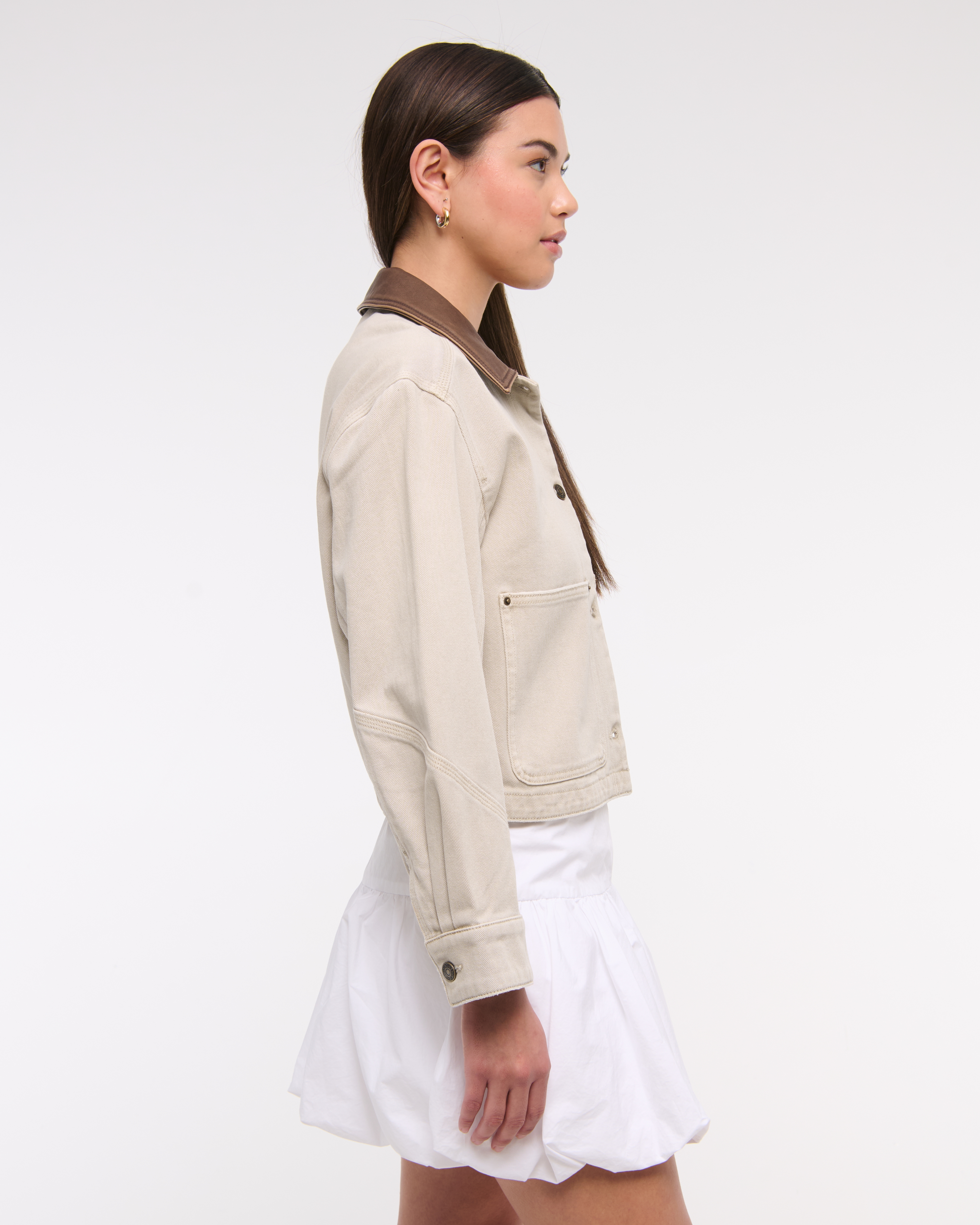 ジャケット・アウター - European Archive short length jacket Women's Short Twill Barn Jacket | Women's Coats & Jackets