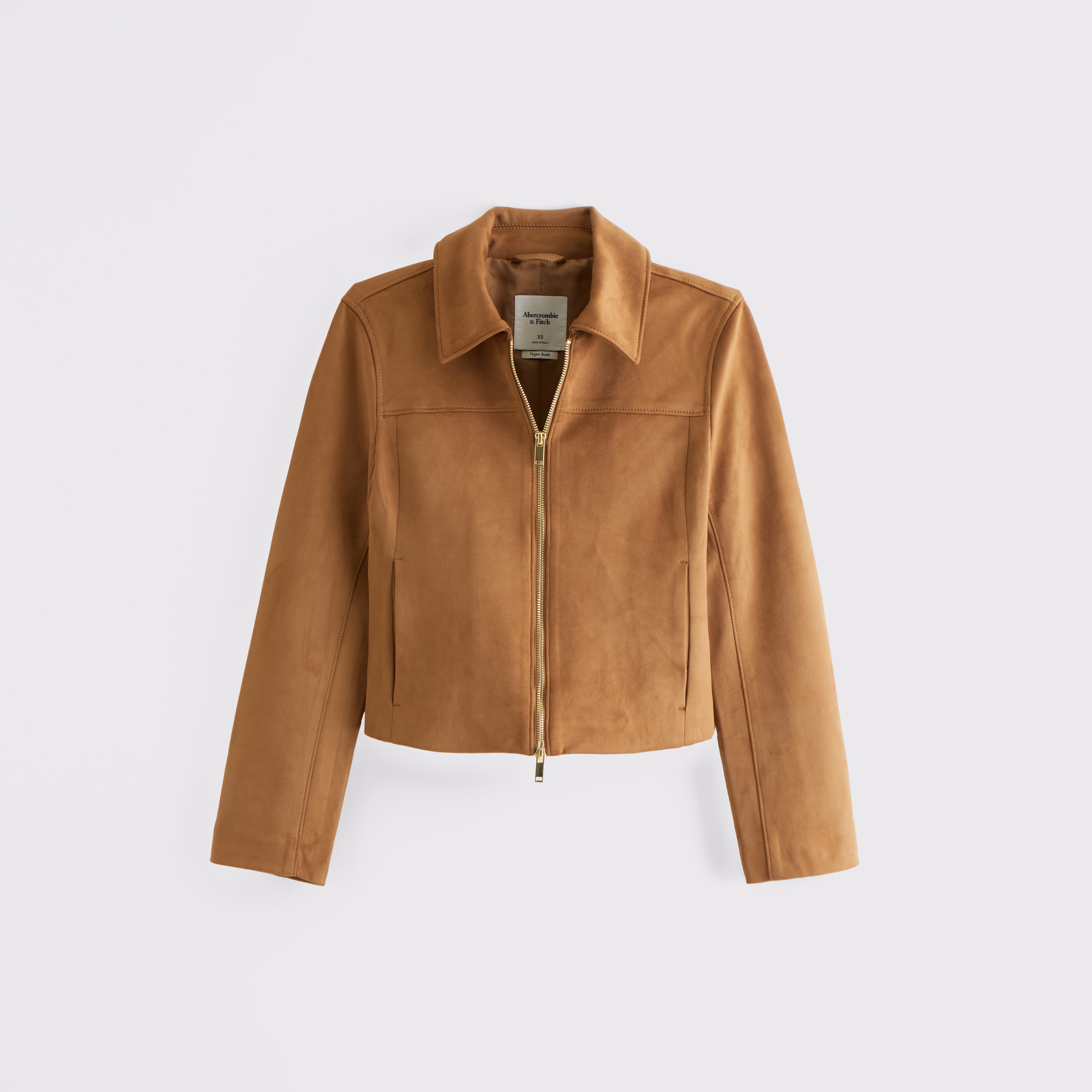 ブルゾン IRO097 Vegan Suede Cruelty Free Alpha Suede Jacket Ivory KIC_144-5094-00299-421_model3.
