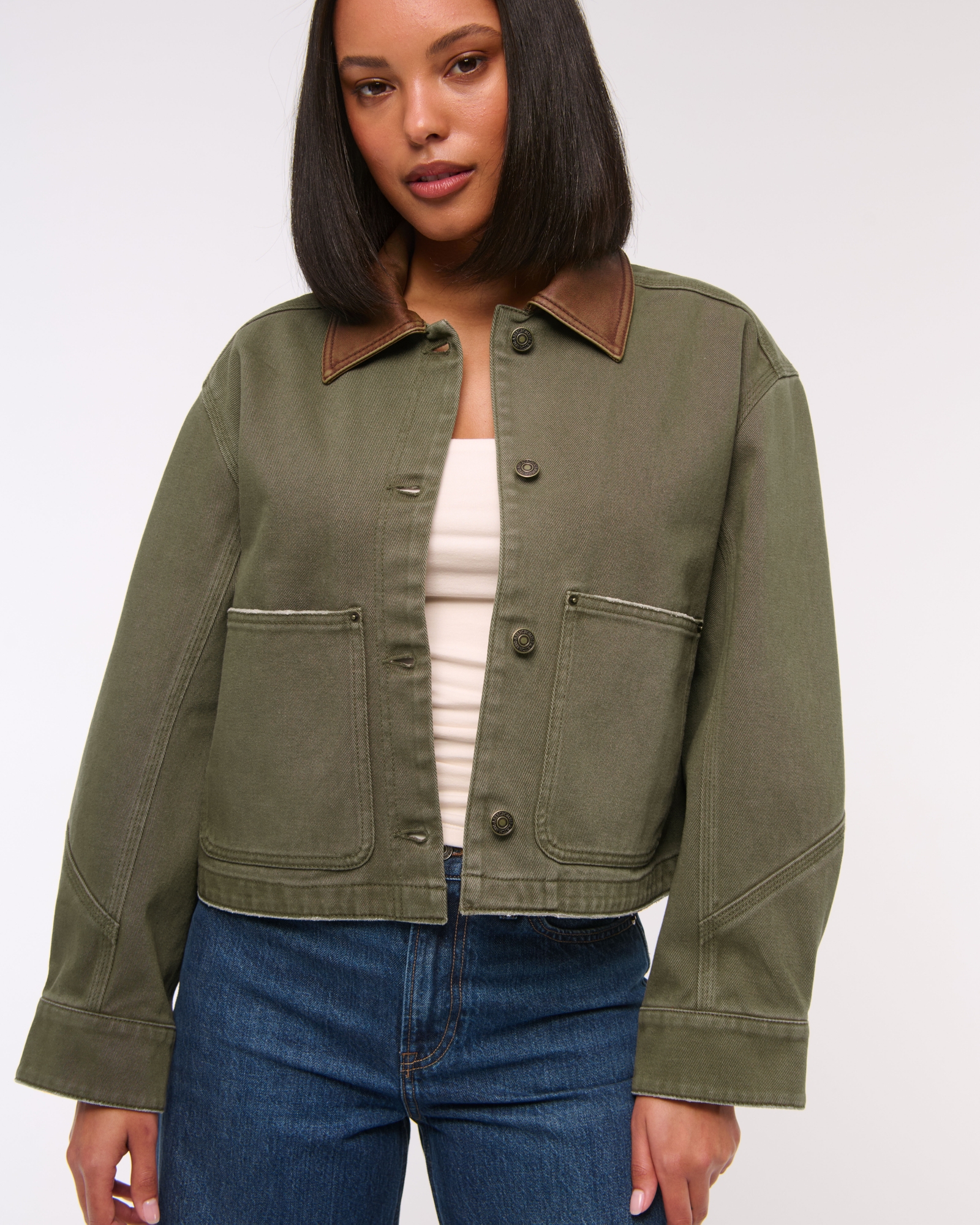 Short Twill Barn Jacket