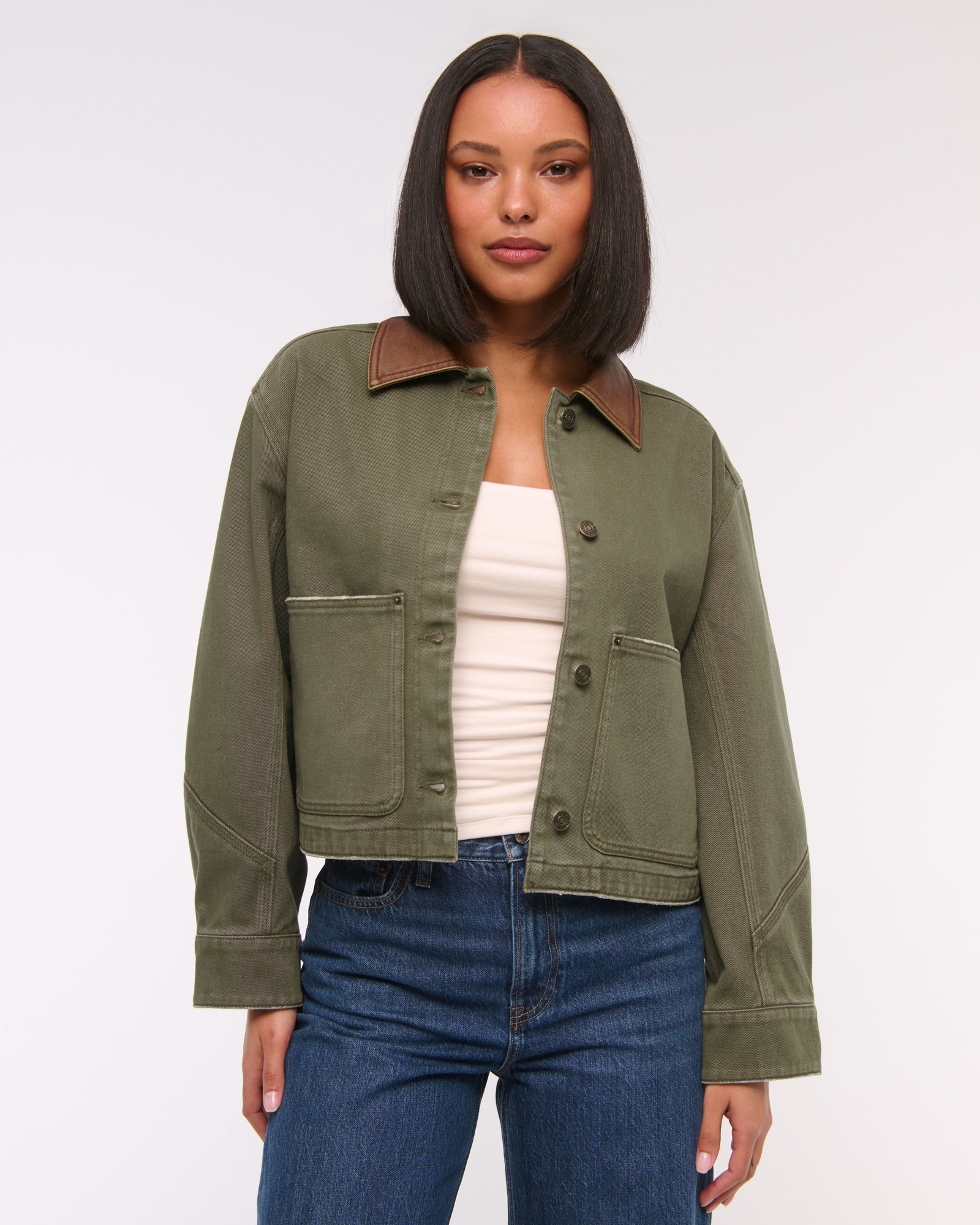 Short Twill Barn Jacket
