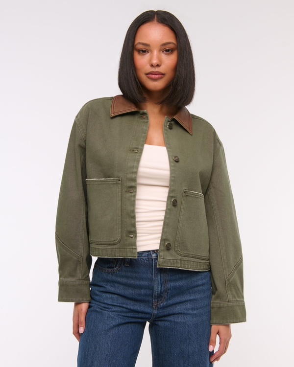 Short Twill Barn Jacket