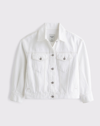 ジャケット・アウター ADERERROR TRUCKER JACKET 1601 / WHITE Women's Oversized Distressed Denim Trucker Jacket | Women's