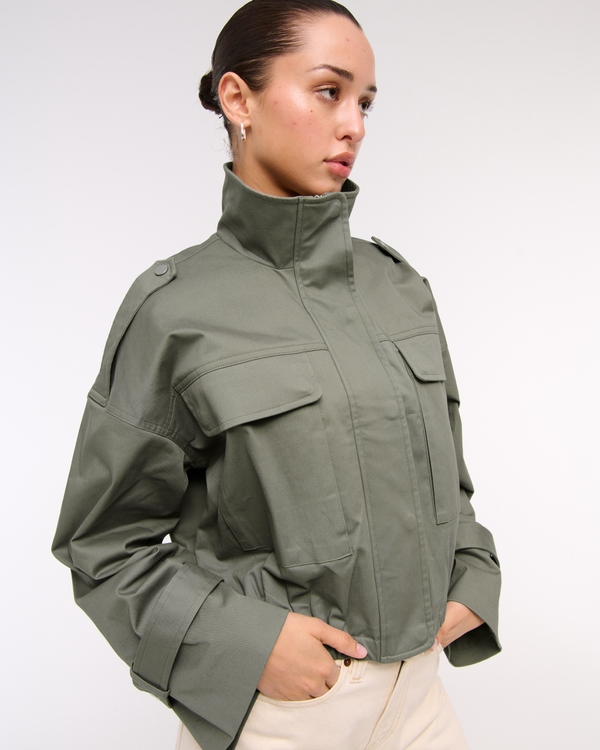 Lightweight Cinched Utility Jacket