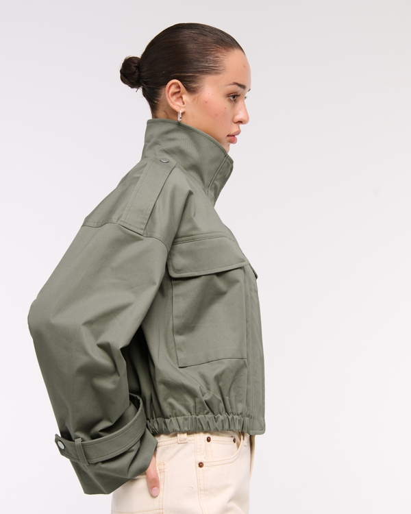 Lightweight Cinched Utility Jacket