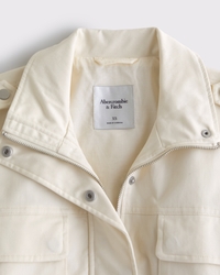 Lightweight Cinched Utility Jacket