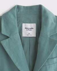 Short-Sleeve Premium Linen Blazer