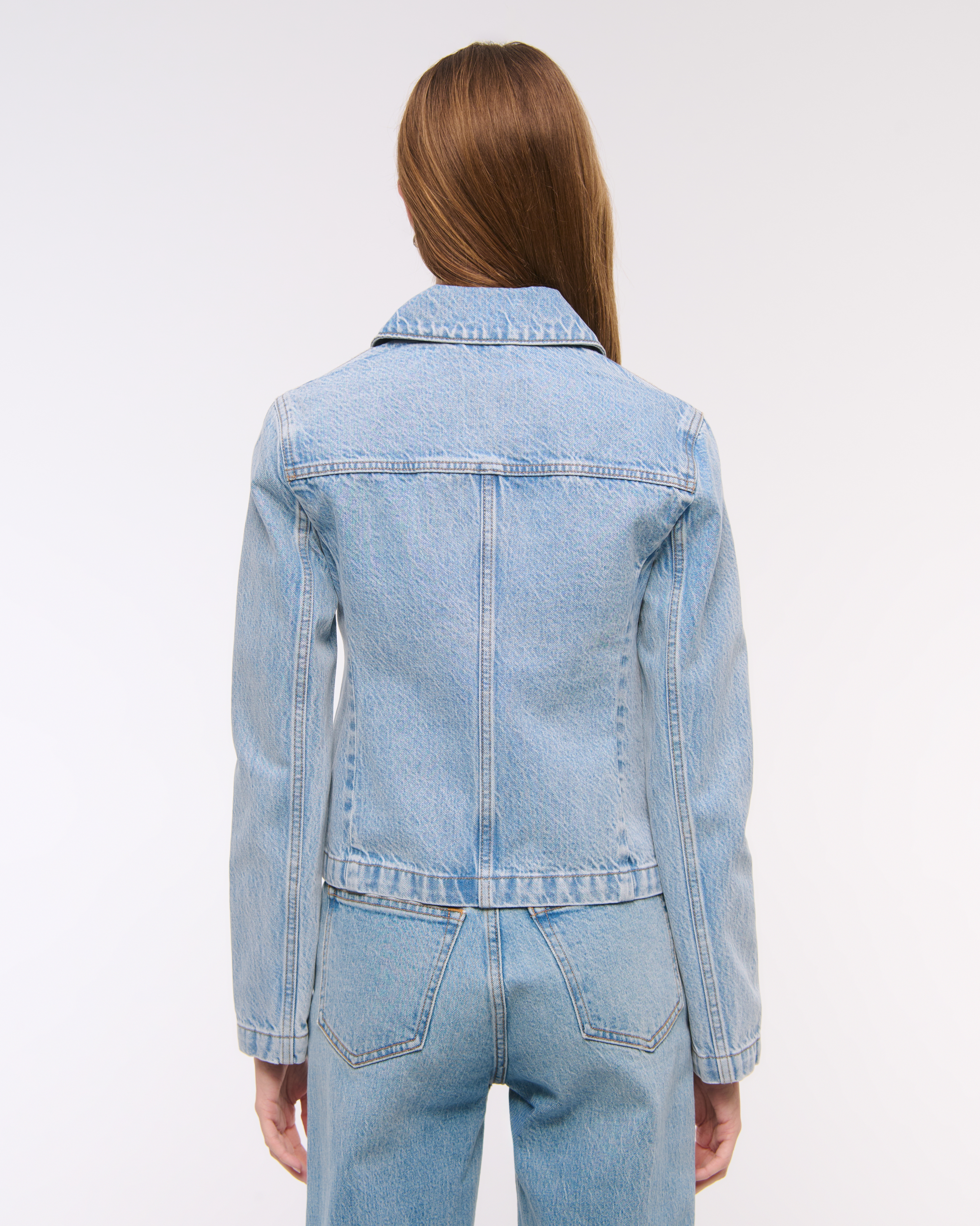 Women's Slim Double-Zip Denim Jacket | Women's Clearance