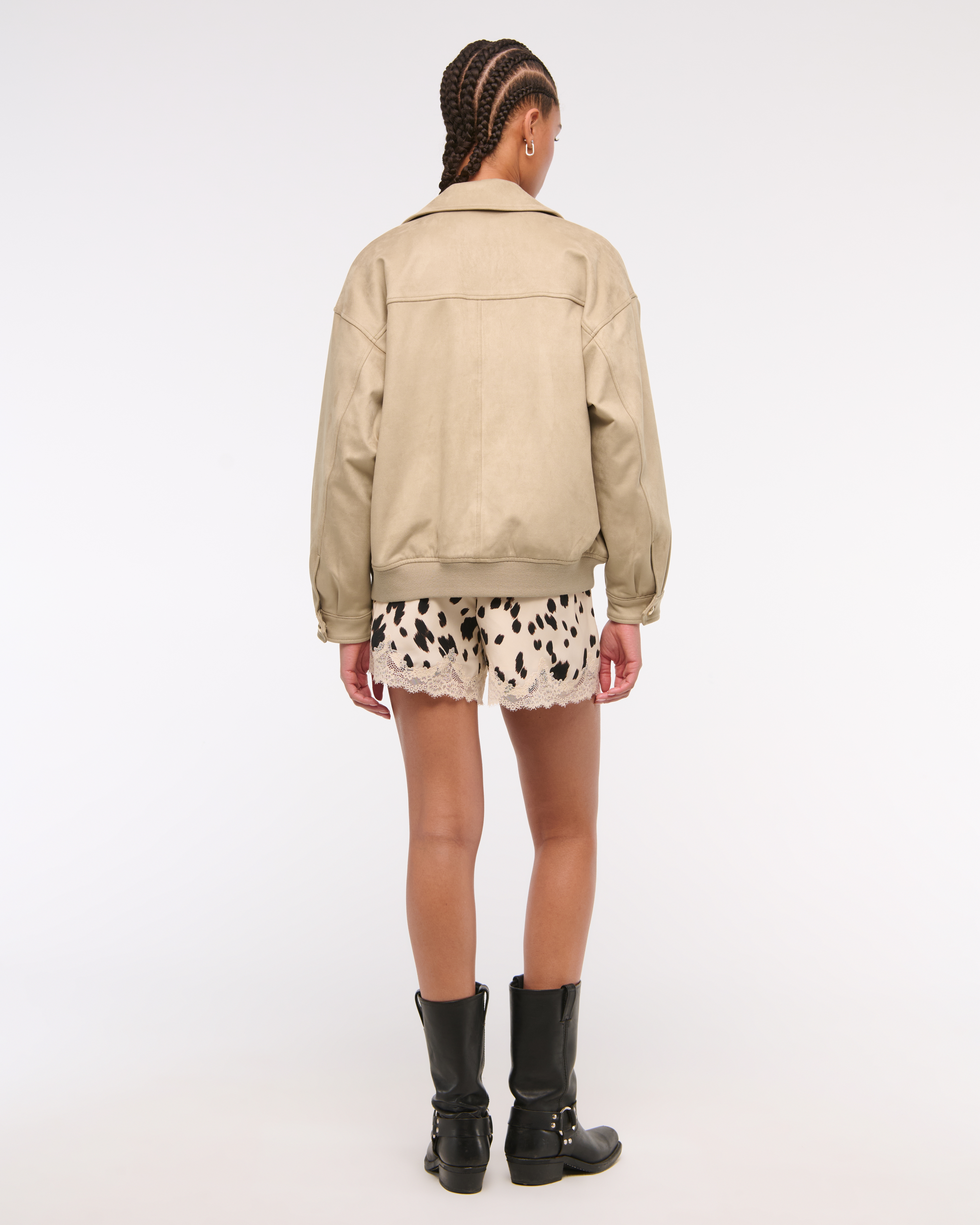 Women's Vegan Suede Bomber Jacket | Women's Coats & Jackets Women's Vegan Suede Bomber Jacket | Women's Coats & Jackets