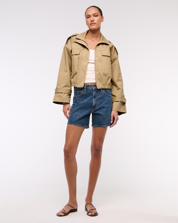 Lightweight Cinched Utility Jacket