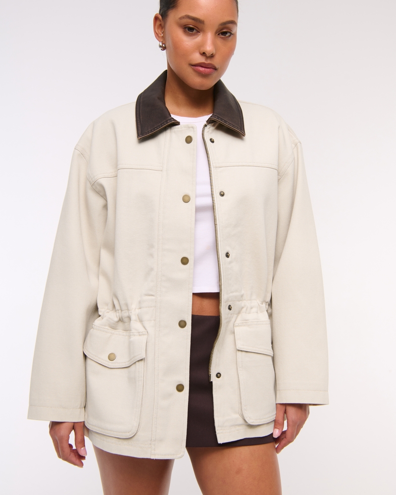 Patchwork Denim Workwear Jacket