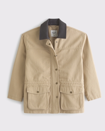 Women's Cinched Waist Workwear Jacket | Women's New Arrivals | Abercrombie.com